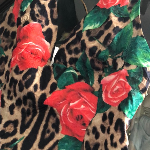 GIRLY & FLIRTY CORAL, MINT & LEOPARD DRESS - Picture 6 of 7